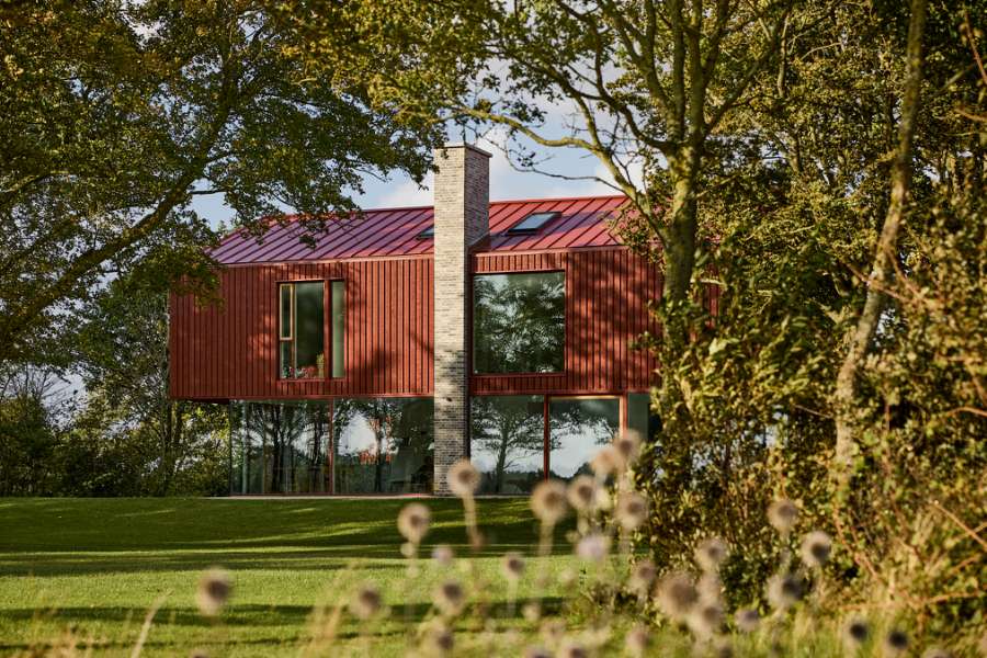 Ein Haus so rot, dass Snoopy davon „träumen“ würde,